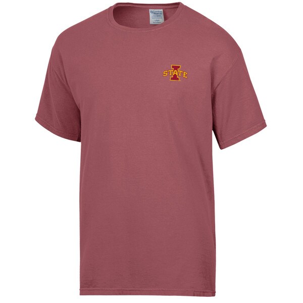 Comfort Wash I-State Cheer Responsibly Cardinal Short Sleeve T-Shirt